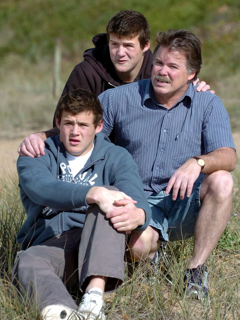 Brett nd Josh with dad Steve.