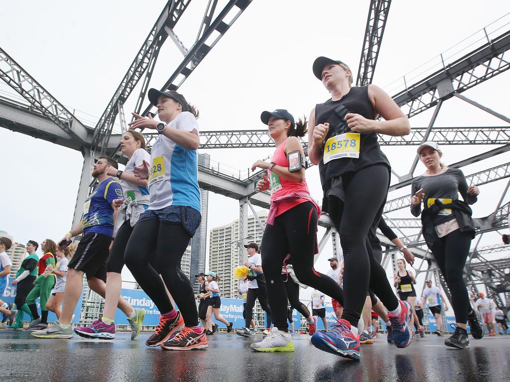 <p>at the Sunday Mail Bridge to Brisbane fun Run, Sunday August 26, 2018. (AAP Image/Jono Searle)</p>