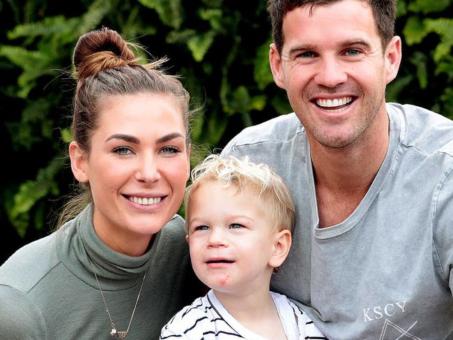SA House Rules contestants Harry and Kate with son Xavier, 2.5yrs. Picture: Dylan Coker