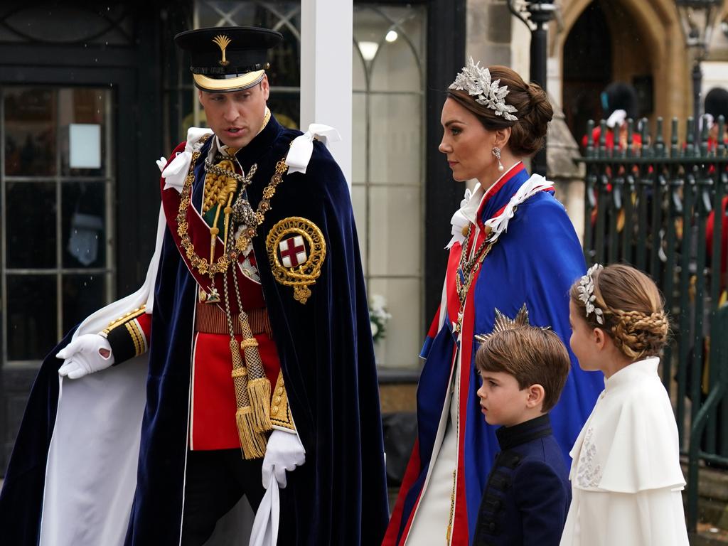 The Wales family were running late on coronation day. Picture: Andrew Milligan – WPA Pool/Getty Images