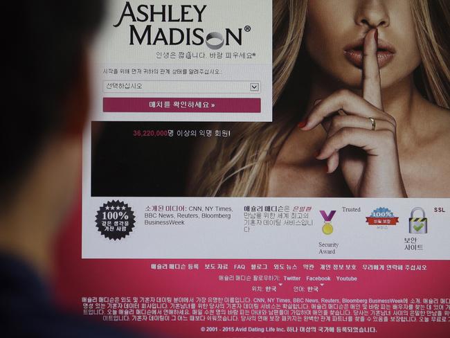 FILE - A June 10, 2015 photo from files showing Ashley Madison's Korean web site on a computer screen in Seoul, South Korea. Hackers claim to have leaked a massive database of users from Ashley Madison, a matchmaking website for cheating spouses. In a statement released Tuesday, Aug. 18, 2015, a group calling itself Impact Team said the site's owners had not bowed to their demands. "Now everyone gets to see their data," the statement said. (AP Photo/Lee Jin-man, File)