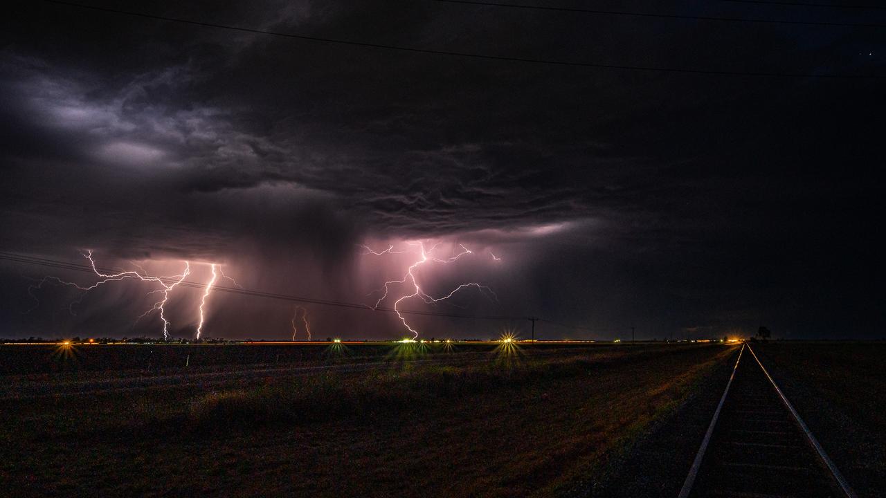 Glenn Hurse from Dalby captured lightning during a severe storm. Picture: Glenn Hurse Photography