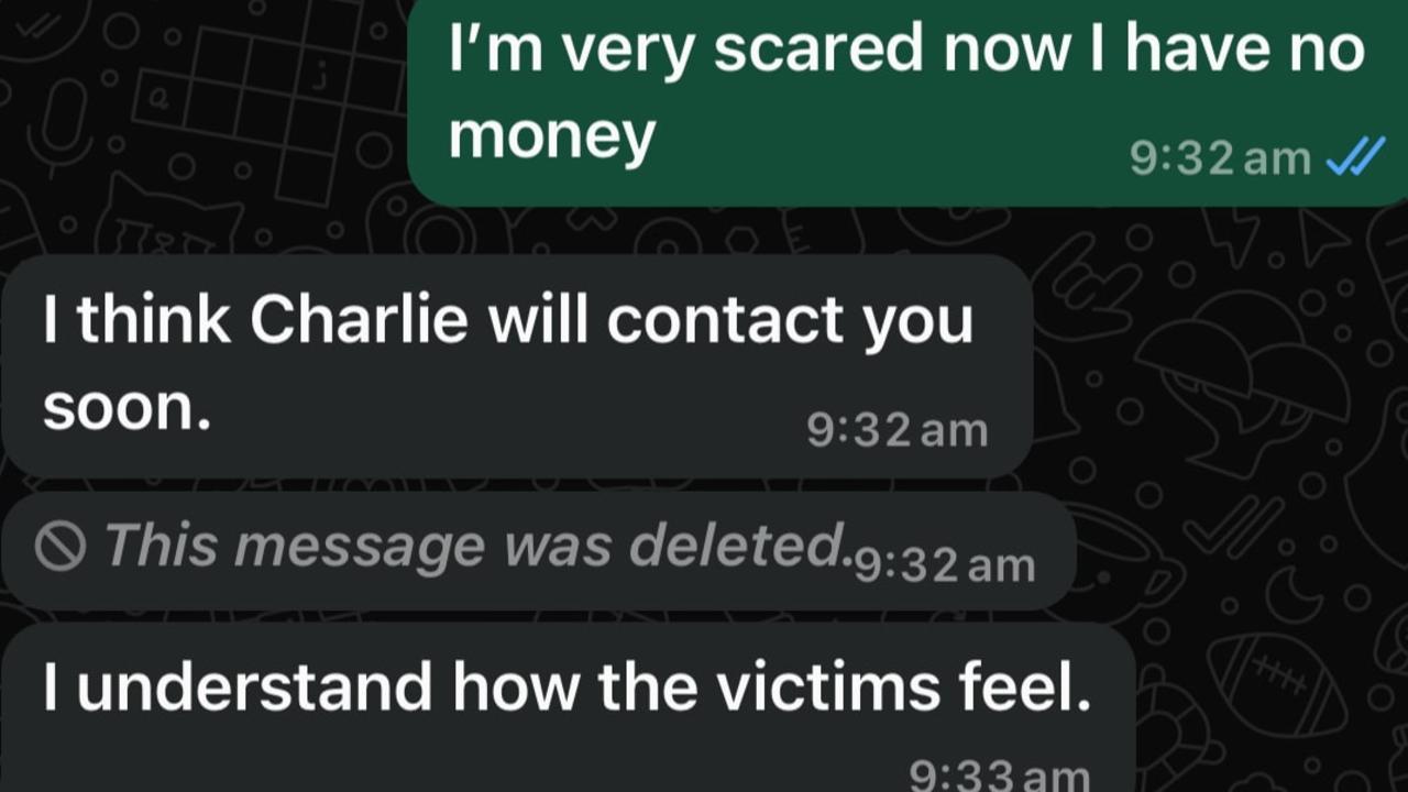 Leaked text messages reveal horror ordeal