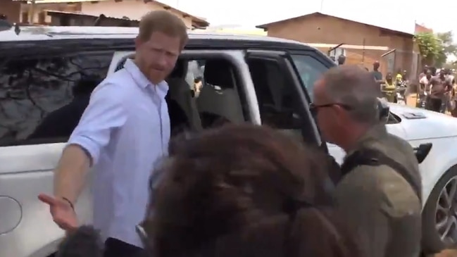 Prince Harry caught snapping at reporter on royal tour