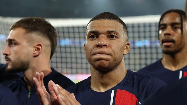 A heartbreaking end for Mbappe’s time with PSG. (Photo by FRANCK FIFE / AFP)