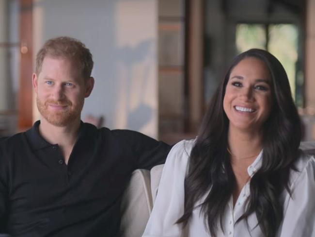 Harry and Meghan were also interviewed for the series. Picture: Netflix