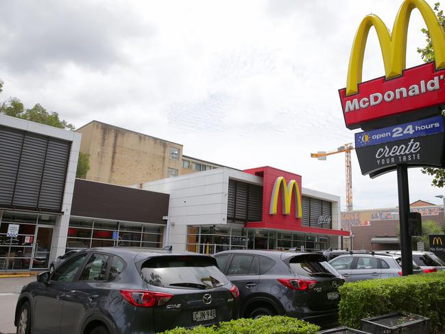 McDonald’s at Cremorne. Picture: Adam Ward