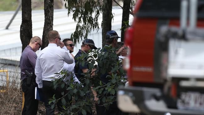 Police and Emergency services at the Oil Tech International premises where a fire broke out on the morning off November 5, 2015. Picture: Regi Varghese