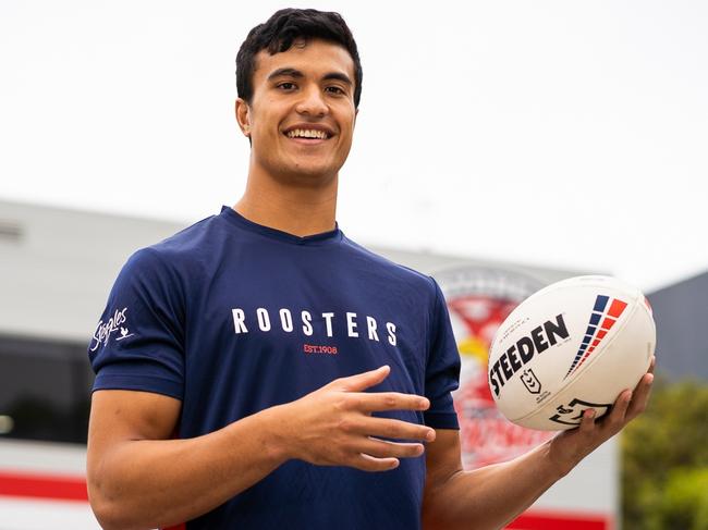 Sydney Roosters new signing Joseph Suaalii. Picture: Roosters Digital