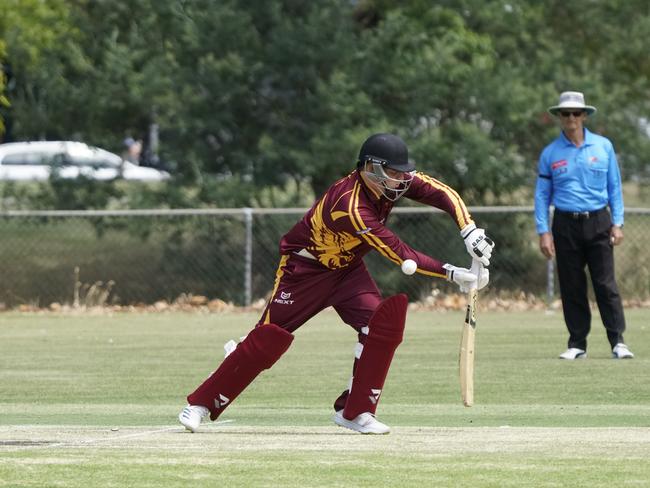 Matthew Cox batting for Hallam Kalora Park. Picture: Valeriu Campan