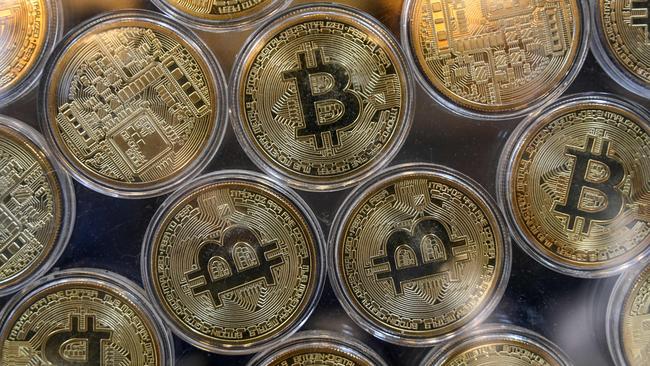 The price of Bitcoin is hovering at around the $30,000 mark, a far cry from its highs of more than $90,000 in November 2021. Picture: AFP