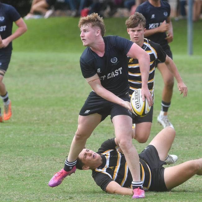 Quinn Timperon. QLD Rugby Union State Championships (17-18 years boys) at the Townsville Sports Precinct. Friday May 23. Metro East against Capricorn. Picture: Evan Morgan