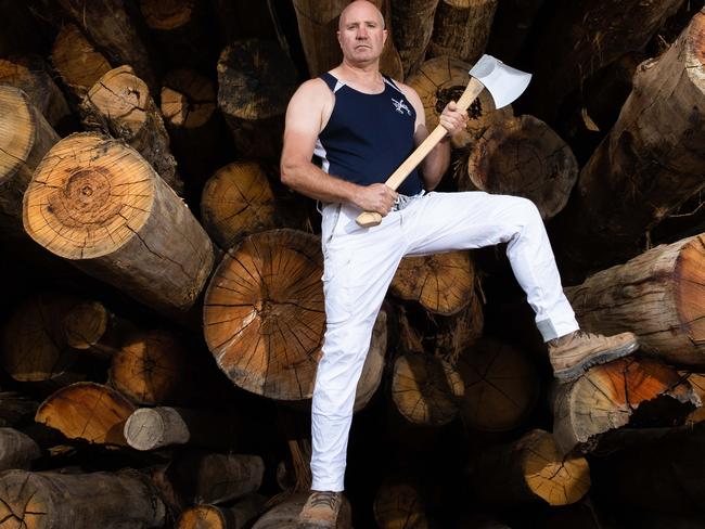 Wood chopping as a sport is under threat in Victoria. Picture: Jason Edwards