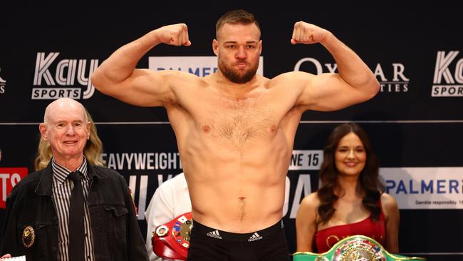 Goodall is a man mountain and is proving he can be classed as Australia’s No.1 heavyweight. Picture: Getty