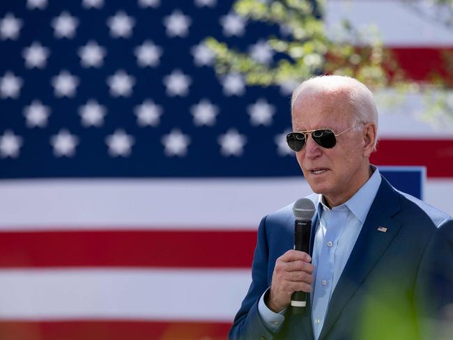 Joe Biden has urged the US Senate to “take a step back” before they vote on Donald Trump’s Supreme Court pick. Picture: AFP