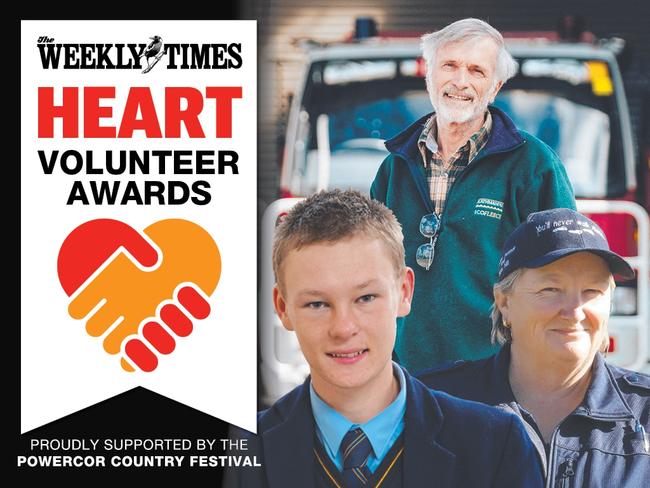 The Weekly Times Heart Volunteer Awards, supported by the Powercor Country Festival, honour the selfless people who are crucial to rural communities.