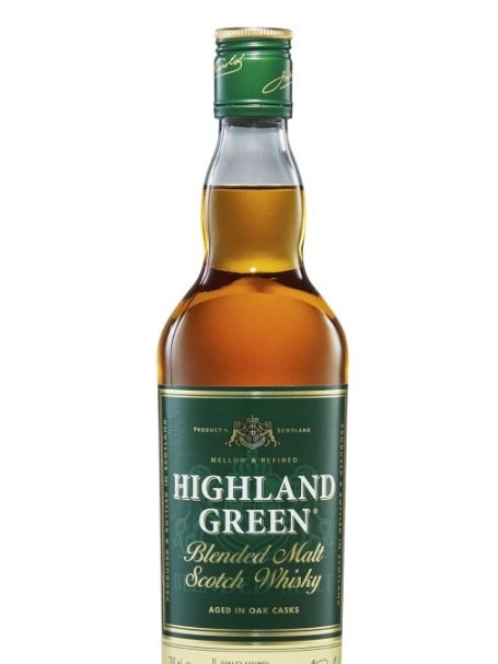 One of Aldi’s gold medal winners the Highland Green Blended Malt Scotch Whisky.