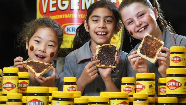 Australian icon, ‘sometimes’ food. Some kindys don’t want parents sending Vegemite cruskits for lunch. Picture Roger Wyman