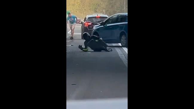 Man runs motorcyclist off in road rage encounter | news.com.au ...