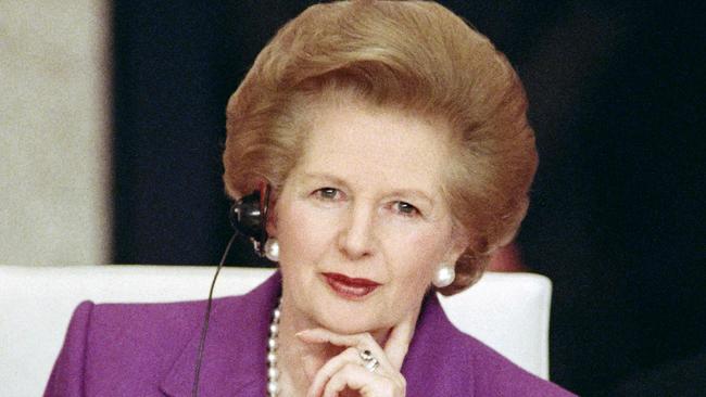 Margaret Thatcher got Britain’s finances in order and revived the economy. Picture: AFP.