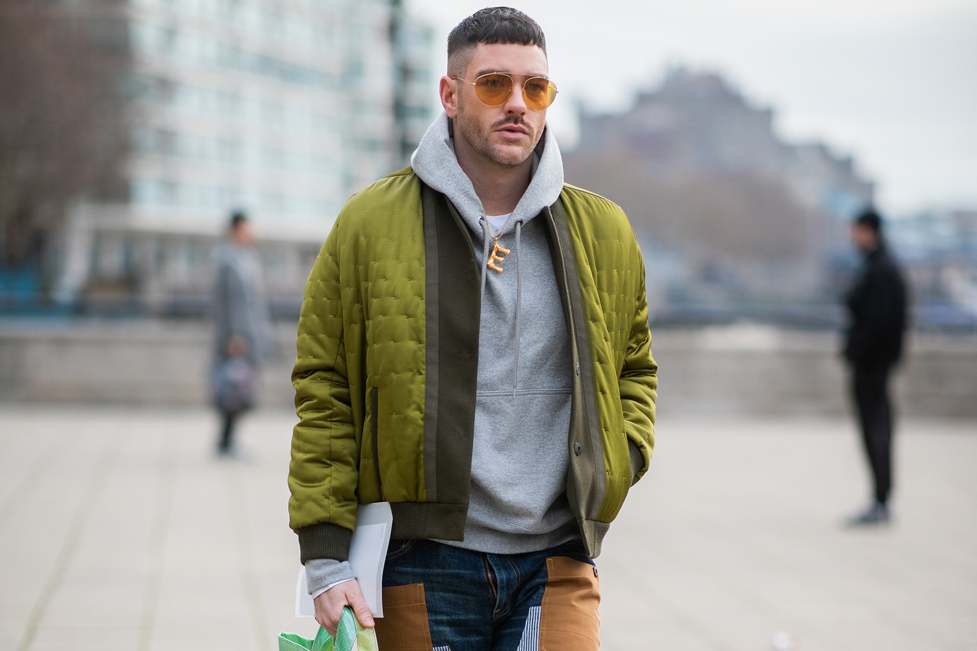 How to dress up a bomber jacket sale