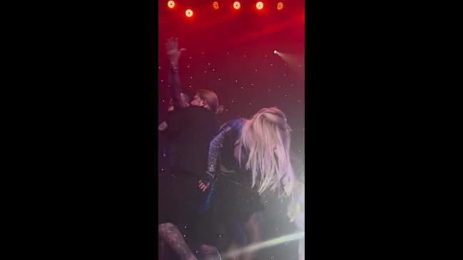 Pop star Ava Max assaulted on stage by fan 