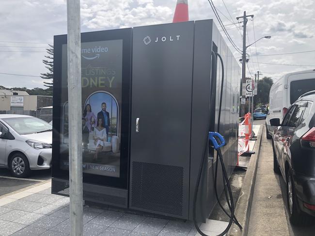 A new Jolt EV charging station in Cook Street, Mortdale. Picture: Supplied