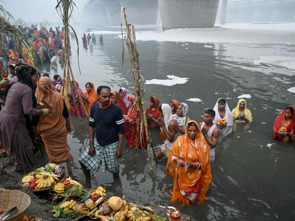 India has some of the most polluted waterways on the planet. Picture: Money Sharma/AFP