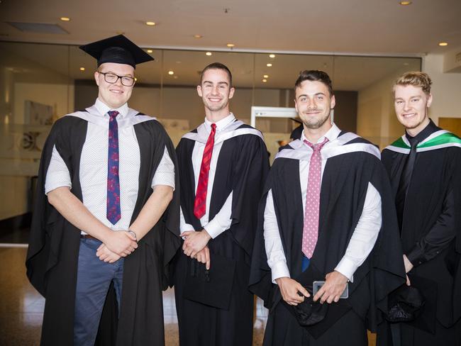 University of Tasmania Hobart Graduations 2019, Wednesday morning. Picture: RICHARD JUPE