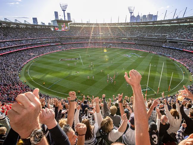 2022 AFL Grand Final at the MCG between Geelong Cats and Sydney Swans. Final siren. Picture: Jason Edwards