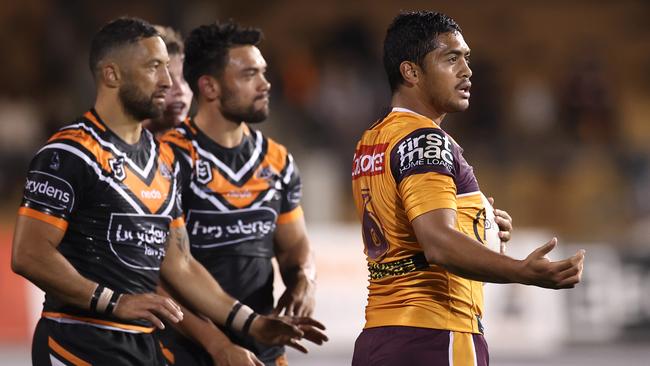 Anthony Milford proved no spark for the Broncos on a horror night. Picture: Getty Images