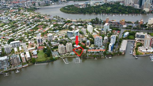 The 108 Lambert St Kangaroo Point site.