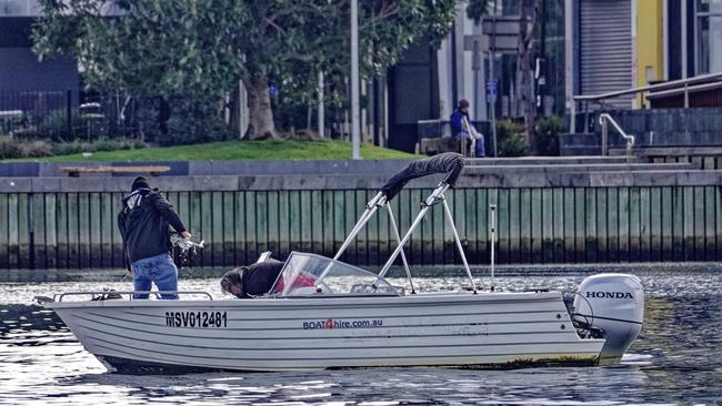 Hundreds of drones had to be fished out of the water due to the malfunction. Picture: Valeriu Campan