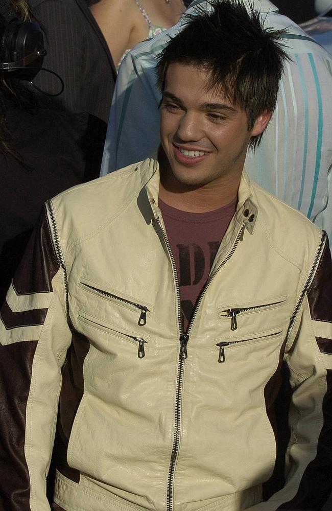 Zips. That’s what this jacket needs. More zips. Anthony Callea wore this leather jacket to the 2005 awards. Picture: News Corp Australia