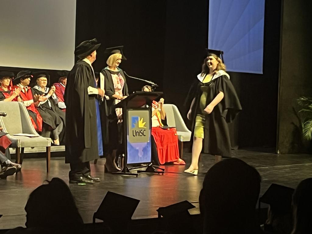 The University of the Sunshine Coast graduation ceremony at Maryborough's Brogla Theatre.
