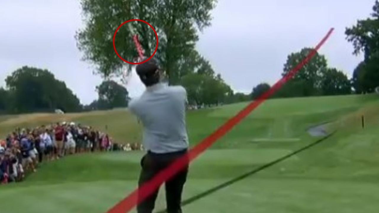 Bubba Watson hit a great approach, even if he lost the head of his club.