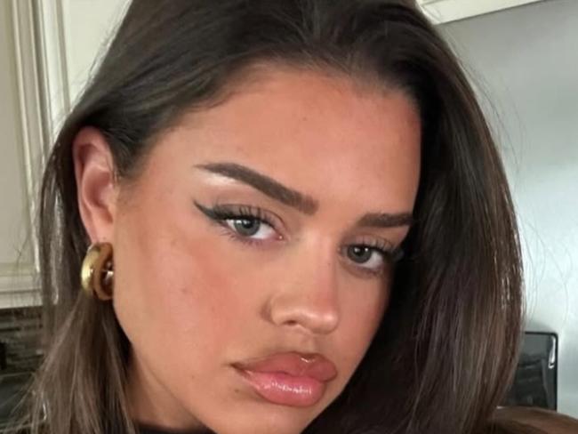 Aussie influencer Molly Cook has exposed a fake account that is editing her photos pretending to be someone else. This is Molly putting them side by side. Molly is a brunette and the fake is blonde.. Instagram