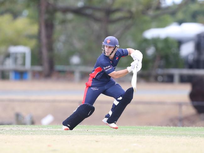 Josh Nelson batting for Mudgeeraba Nerang and Districts. Picture by Richard Gosling.