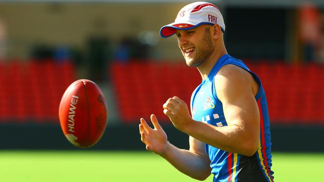 Gold Coast Suns training at Metricon Stadium - Gary Ablett Pic by David Clark