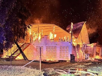 NSW police are investigating a house fire in Merriwa St, Boggabilla that occurred in the early hours of November 15. Photo: Boggabilla Rural Fire Brigade