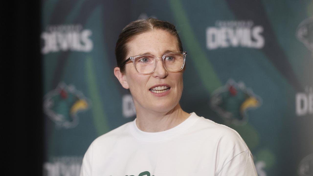 Tasmania Devils’ Kath McCann. Picture: Nikki Davis-Jones