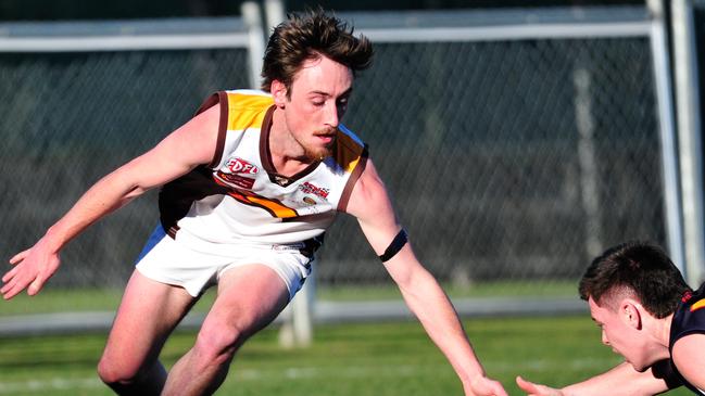 Sam Laffan in action for Craigieburn in the EDFL. Picture: Jamie Morey