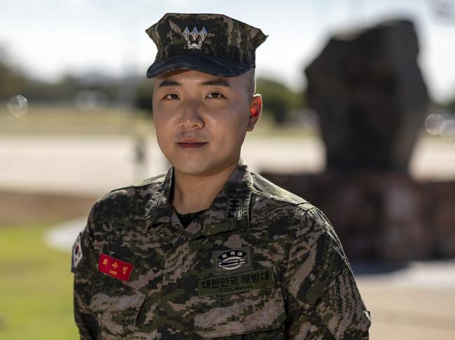 Republic of Korea Armed Forces Captain Soo Min Choi at Lavarack Barracks in Townsville during Exercise Talisman Sabre 2021 (TS21). TS21 is the largest bilateral training activity between Australia and the United States and is on now through to the end of the month. Held every two years, TS21 aims to test Australian interoperability with the US and other participating forces in complex warfighting scenarios. In addition to the US, TS21 involves forces from Canada, Japan, Republic of Korea, New Zealand, and the UK. Picture: Lauren Larking