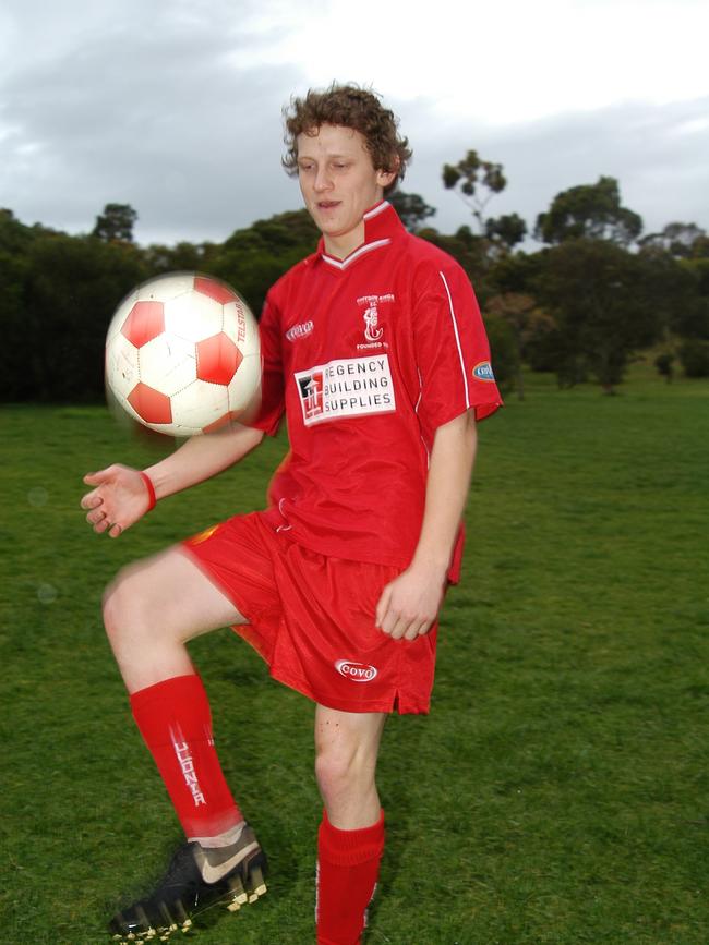 Messenger Leader 13/9/07 100451 - 15 year old soccer star Luke Withey is off to England to try out for premier league club academies . Picture: NOELLE BOBRIGE