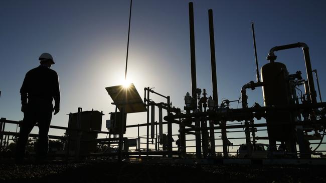 A Santos Ltd pilot well on a farm in Narrabri. Picture: Brendon Thorne/Bloomberg