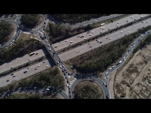 Traffic at Exit 49 in Pimpama