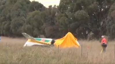 A plane crash in Sutton, ACT has claimed the lives of two people this afternoon. Picture: 7NEWS