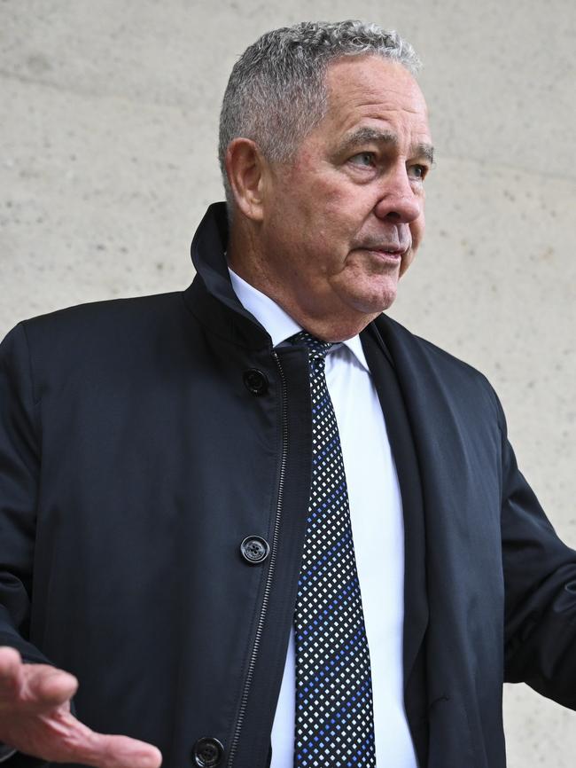 Former Queensland public trustee Peter Carne arrives at the High Court in Canberra. Picture: NCA NewsWire/Martin Ollman