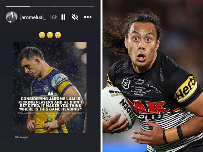 Jarome Luai is dangerous on and off the field. Photo: Instagram.