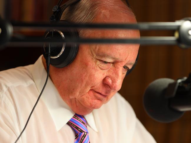 Alan Jones announces his retirement. Picture: Kris Durston/AAP